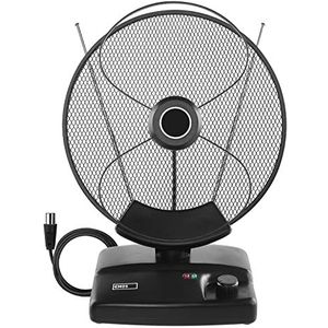 EMOS Design binnenantenne J0705, actieve digitale binnenantenne voor DVB-T, DVB-T2, DAB-ontvangst, met geïntegreerd LTE/5G-filter en versterker