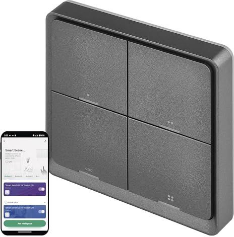 EMOS - H5016 - Draagbare Podiumschakelaar - Zwart - Zigbee Compatibel