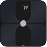 EMOS Smart BMI-personenweegschaal met ITO-glas, weegschaal voor het meten en analyseren, 14 lichaamsgegevens, geheugen voor 8 gebruikers, GoSmart app, iOS/Android, Bluetooth, draagvermogen 180 kg
