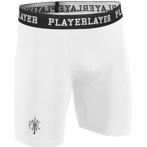 PlayerLayer - Heren Elastische Shorts - Wit - Ademend en Flexibel