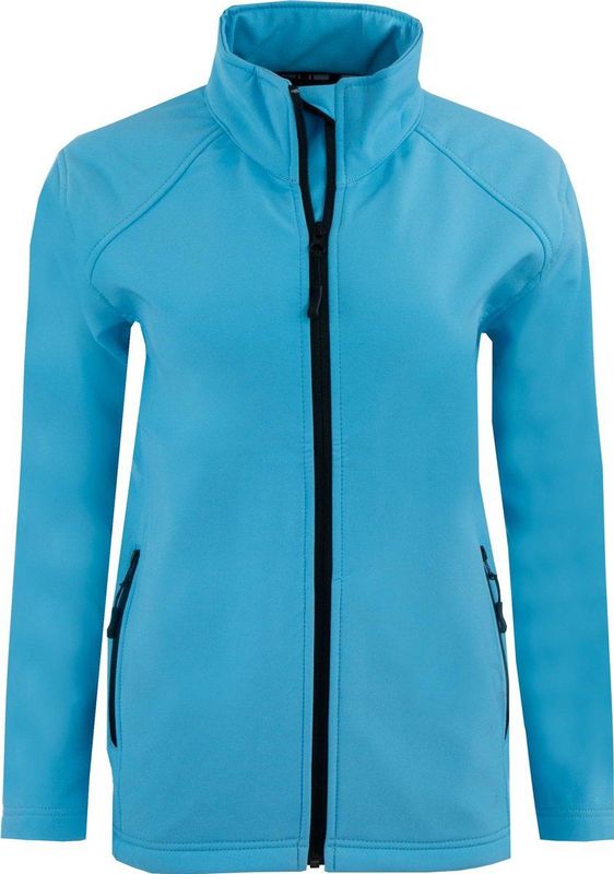 Women' softshell jacket uniwear turquoise,
