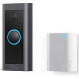 Ring Video Doorbell Wired met Chime - slimme deurbel - bedraad - zwart Kunststof RN064