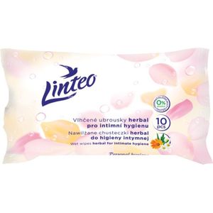 Linteo Personal hygiene Vochtige Doekjes voor Intieme Hygiëne Mini herbal 10 st