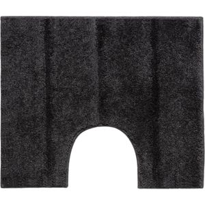 Casilin Ray - Antislip WC-mat - Toilet mat met uitsparing - 50x60cm - Anthracite - Donkergrijs