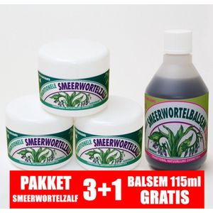 Dr.Dudek SMEERWORTELZALF PAKKET (3+1 BALSEM GRATIS) - SMEERWORTEL - Symphytum