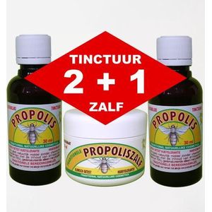 Dr.Dudek PROPOLIS TINCTUUR PAKKET (2+1 PROPOLISZALF ) - Propolistinctuur - Honingzalf