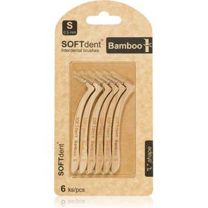 SOFTdent Bamboo Interdental Brushes Interdentale Tandenragers van bamboe 0,5 mm 6 st