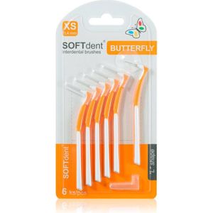 SOFTdent Butterfly XS Interdental Borsteltje 0,4 mm 6 st