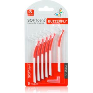 SOFTdent Butterfly S Interdental Borsteltje 0,5 mm 6 st