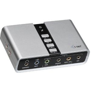 i-tec USB 2.0 audio-adapter 7.1 kanaal + SPDIF in/out
