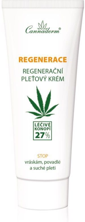 Cannaderm - Regenerace - Regenererende Crème - 75 g - Hennepolie, Kruidnagel, Anijs