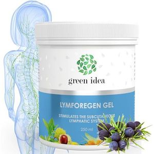 green idea - Lymforegen-gel - stimuleert het lymfesysteem met 15 kruiden en etherische oliÃ«n - effectieve regeneratie - ondersteunt lymfedrainage en afwatering - actieve kruidenformule 250 ml