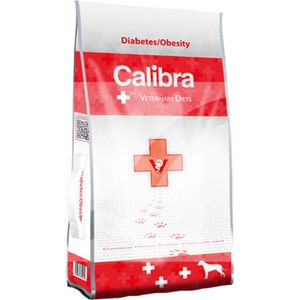 12kg Calibra Veterinary Diet Dog Diabetes & Obesity Gevogelte Hondenvoer Droog