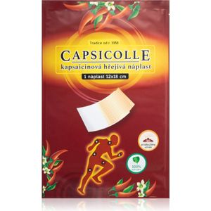 Capsicolle Capsaicin patch 12 × 18 cm verwarmende pleister met extra sterk pijnstillend effect 1 st