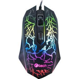 C-Tech - Tychon - Gaming Muis - Zwart - Bedraad - 3200 DPI