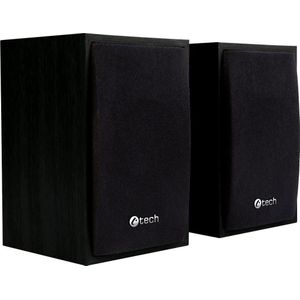 C-Tech - SPK-09 - Computerspeakers - Zwart - Hout - 4 Watt RMS