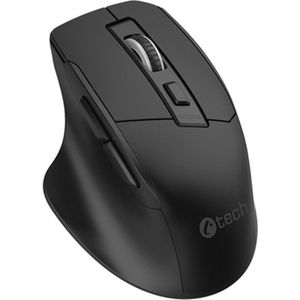 C-Tech - WLM-05 - Draadloze Muis - Zwart - Ergonomisch - 1600 DPI