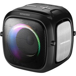 C-Tech Impressio Qubis Mini/Mono/5W/??ern?? (6 h, Oplaadbare batterij), Bluetooth luidspreker, Zwart