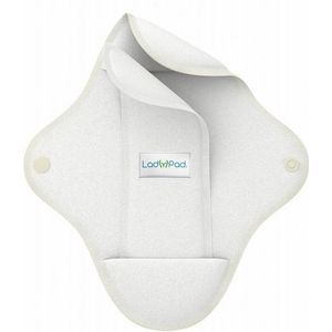 Ladypad Wasbaar maandverband pad & liner wit maat L  1 set