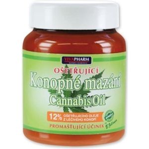 VIVAPHARM® Cannabis CBD Massage Créme - 385 ml - om de droge, gebarsten en jeukende , geïrriteerde huid effectief te behandelen. Helpt bij droge, ruwe en schilferige vlekken op de huid van de handen, ellebogen, knieën