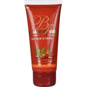 BODY TIP Handcrème met Arganolie in de tube - 100ml - voor de droge en gebarsten huid - Het voedt en herstelt de elasticiteit van de huid - regenereert en voorkomt splijten van de nagels