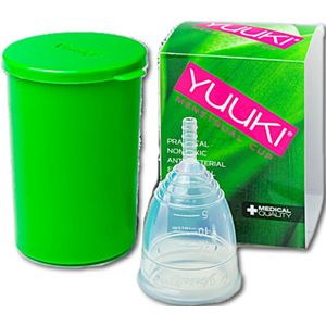 Yuuki Soft 1 + cup menstruatiecup maat small (⌀ 41 mm, 14 ml) 1 st