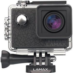 Lamax Actie Cam Atlas (30p, UHD, WiFi), Action Cam, Zwart