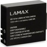 Lamax - LMXBATX Accupack - Compatibel met X3.1 Atlas, X7.1 NAOS, X8.1 Sirius, X8 Electra, X9.1, X10.1 - Li-ion 1050 mAh