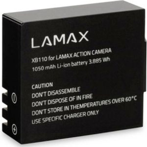 Lamax - LMXBATX Accupack - Compatibel met X3.1 Atlas, X7.1 NAOS, X8.1 Sirius, X8 Electra, X9.1, X10.1 - Li-ion 1050 mAh