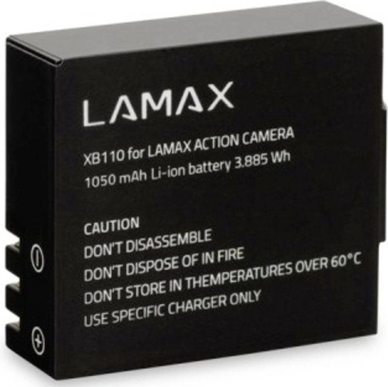 Lamax - LMXBATX Accupack - Compatibel met X3.1 Atlas, X7.1 NAOS, X8.1 Sirius, X8 Electra, X9.1, X10.1 - Li-ion 1050 mAh