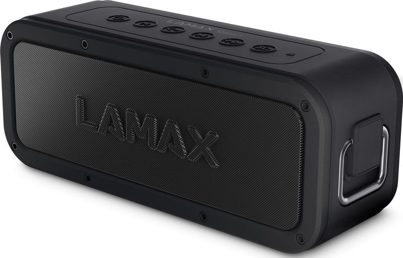Lamax LMXSM1B draagbare luidspreker Stereo draagbare luidspreker (15 h, Werkt op batterijen), Bluetooth luidspreker, Zwart