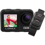 Lamax W10.1Real 4K 60fps actiecamera met MAXSmooth 2.0 stabilisatie, onderwatercamera, camcorder met dubbel scherm, complete accessoires, wifi, slow-lucht, duikmodus