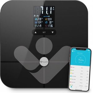 Truelife - FitScale W7 BT - Personenweegschaal - Zwart - Max. 180 kg