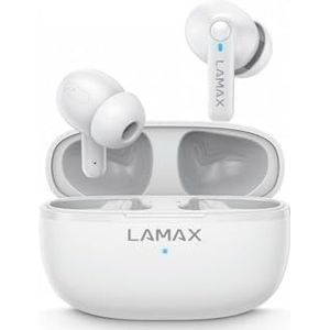Lamax - Clips1 - Draadloze Koptelefoon - Wit - Bluetooth 5.3 - 35 uur Accuduur