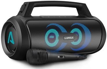 LAMAX - PartyGo1 - Draagbare Bluetooth Partyluidspreker - Zwart - Waterdicht IP67