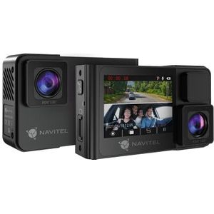 Navitel RS2DUO Dashcam (Ingebouwd display, Nachtzicht, Versnellingssensor, WiFi, Bluetooth, GPS-ontvanger, Ingebouwde microfoon, Volledige HD), Dashcams, Zwart