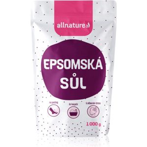 Allnature - Epsom Salt - Badzout - 1000 g - Ongeparfumeerd