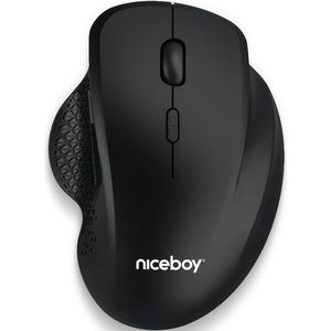 Niceboy OFFICEM20 (Draadloze), Muis, Zwart