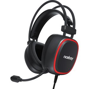 Niceboy ORYX X330 Cubix (Bedraad), Gaming headset, Zwart