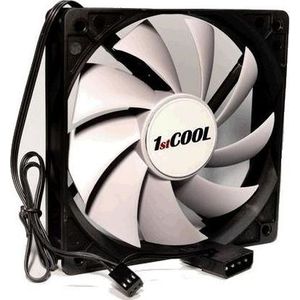 1st Cool - 1stCOOL Stille Ventilator - Zwart - Wit - 120 mm