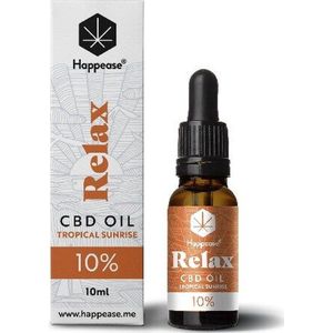 Happease® Relax 10% CBD Oil Tropical Sunrise (10ml)