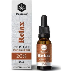 Happease® Relax 20% CBD Oil Tropical Sunrise (10ml)