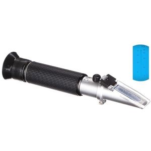 Alcohol refractometer AT 80, 0-80% alcoholmeetbereik, ATC-alcoholmeter, sterke drankentester, handrefractometer, voor alcoholconcentratie, whiskey, bourbon