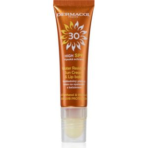Dermacol Sun Water Resistant Waterproef Zonnebrandcreme voor Gezicht met Lippenbalsem  SPF 30 30 ml