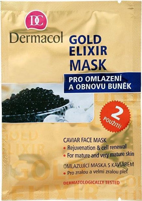 Dermacol - Gold Elixir - Gezichtsmasker - 2x8 gr