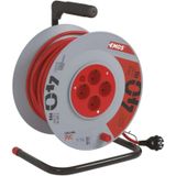 EMOS - Kabeltrommel - 25 m - 4 geaarde stopcontacten - 230 V - 16 A - 3680 W - H05VV-F3G 1,5 mm2 - IP20 voor binnen