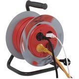 Emos - H05 - Kabelhaspel - 25 meter - 4 Stopcontacten - Vast Middenstuk