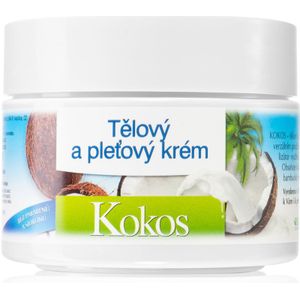 Bione Cosmetics Coconut Gezichtscrème voor Heel Gezin met Kokos 260 ml