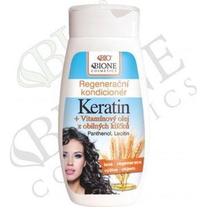 Bione Cosmetics - Keratin + Ricinový Olej - Leave-In Conditioner - 260 ml