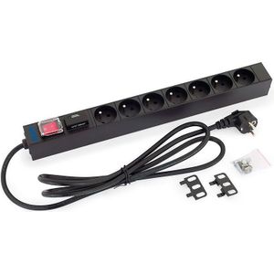 Triton RAB-PD-X11-A1 stroomverdelingseenheid (PDU) 7 AC-uitgang(en) 1U Zwart, UPS accessoires